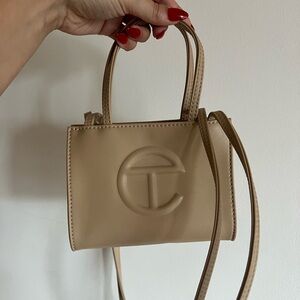 Neutral cream telfar bag - small size. Great condition
